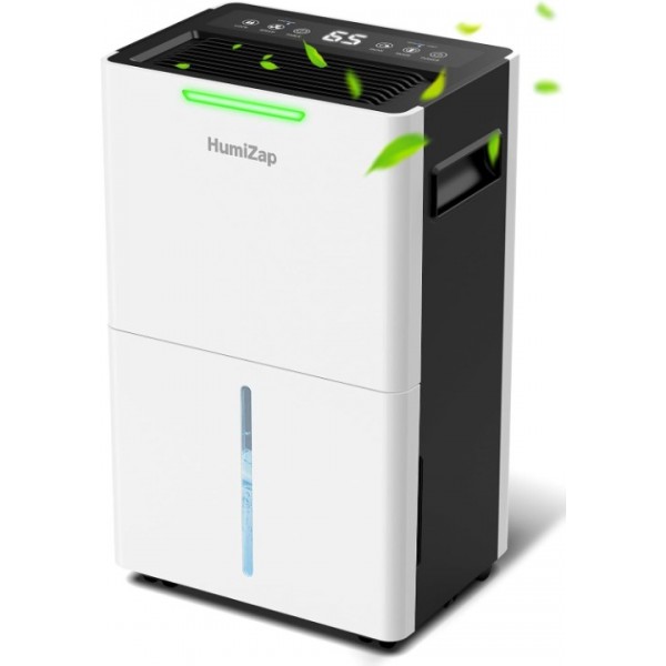 Dehumidifiers for Home Damp, Compressor Dehumidifier with Laundry Dry, Digital Humidity Display, Ultra-quiet, Energy-efficient, Continuous Drainage and 24 Hour Timer, Ideal for Damp, Laundry Drying